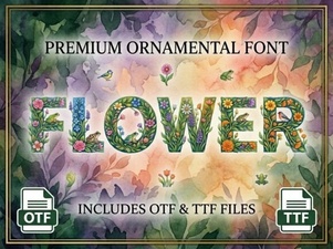 Flower Font: Elegant Botanical Typography for Creative Projects