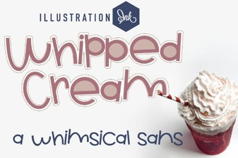 Whipped Cream Font Family for Playful Design Projects