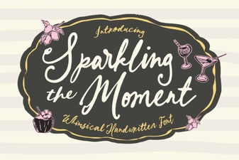 Sparkling Moment Font: Elegant Design Inspiration