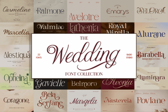 Elegant Wedding Collection Fonts for Timeless Designs