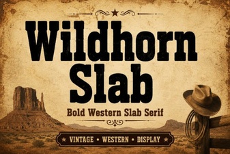 Wildhorn Slab: Bold, Versatile Display Font
